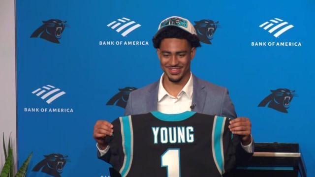 Panthers introduce rookie QB Bryce Young