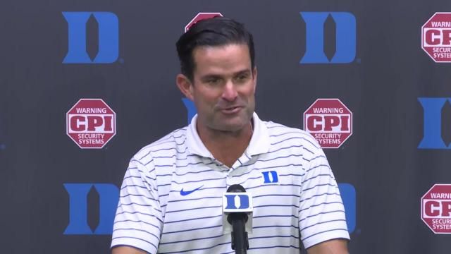 Duke coach Manny Diaz looks ahead to Northwestern