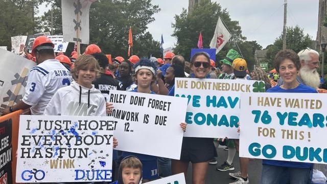 It was a day to remember for fans of all ages of the Duke Blue Devils, who hosted the "premiere college football pregame show" for the first time ever Saturday.