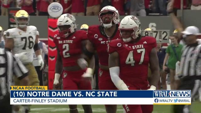 NC State football's offense struggles in loss to Notre Dame