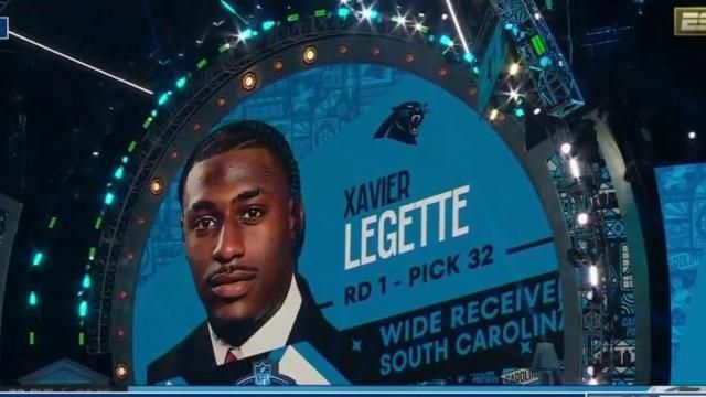 Panthers trade up to get South Carolina WR Xavier Legette in first round NFL draft