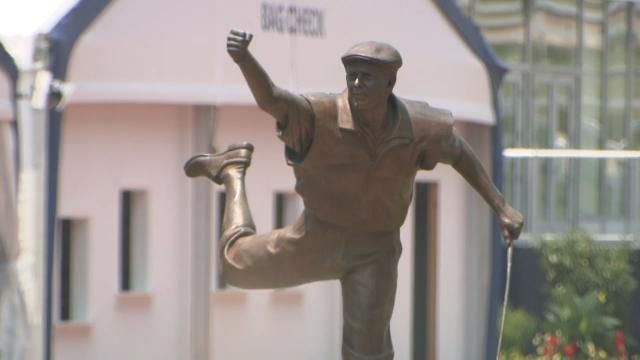 The statue is typically positioned at hole No. 18 at Pinehurst No. 2. It will return to its regular location after the 2024 U.S. Open.