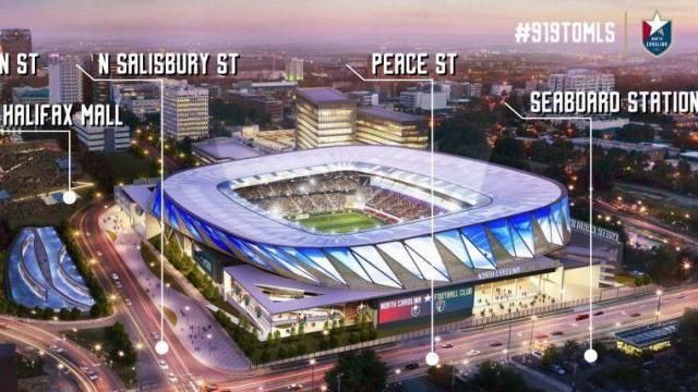 NCFC stadium plan with street names